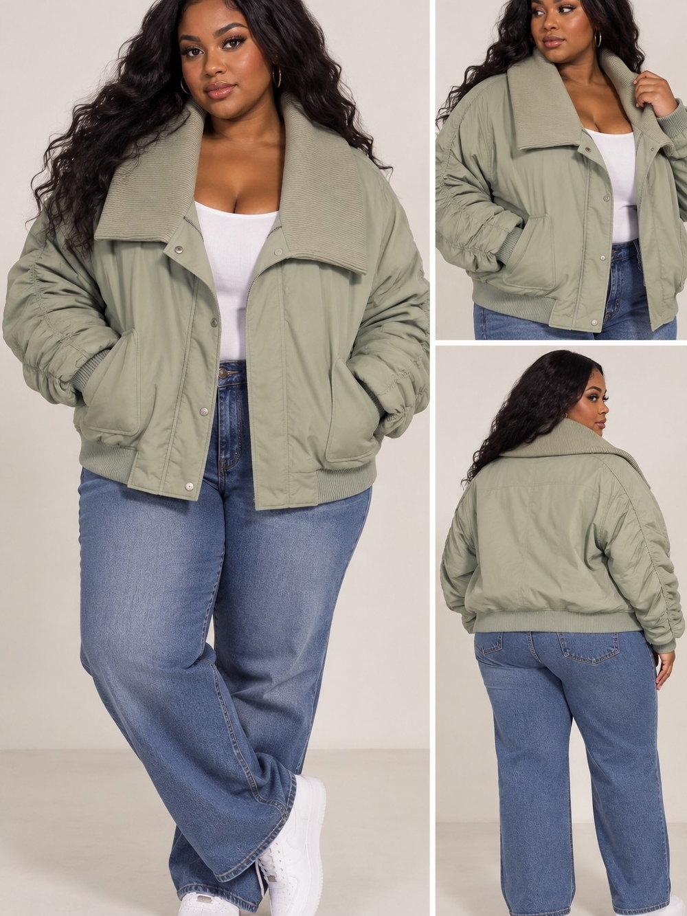 KBB by KAHLANA Women's 'The Shawl Collar Jacket' Sz 1x